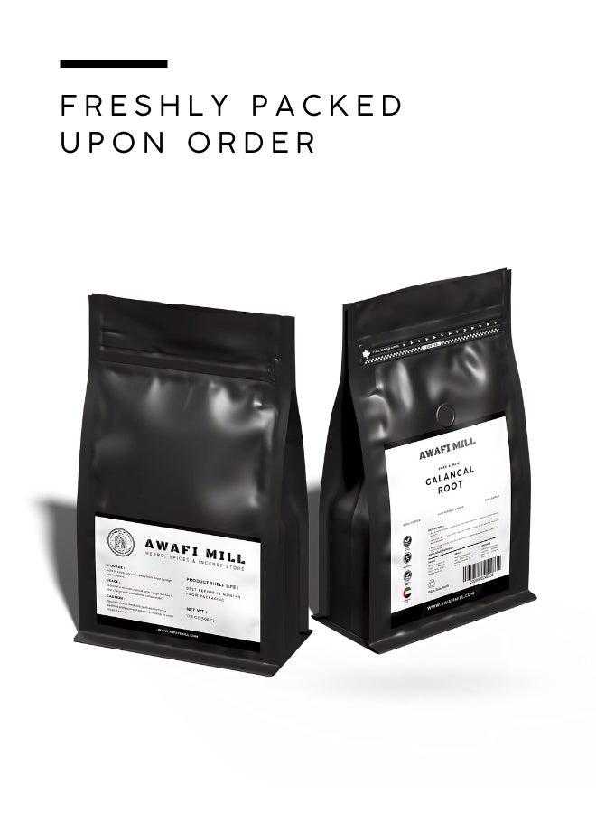 AWAFI MILL Galangal Root (Alpinia galanga/officinarum) – Dried Whole/Slices/Powder | Hot Citrus-Pine, Peppery Ginger-Like Aroma | For Curries, Pastes, Broths, Pickles and Teas - 500 g | 17.6 Oz - Image 5